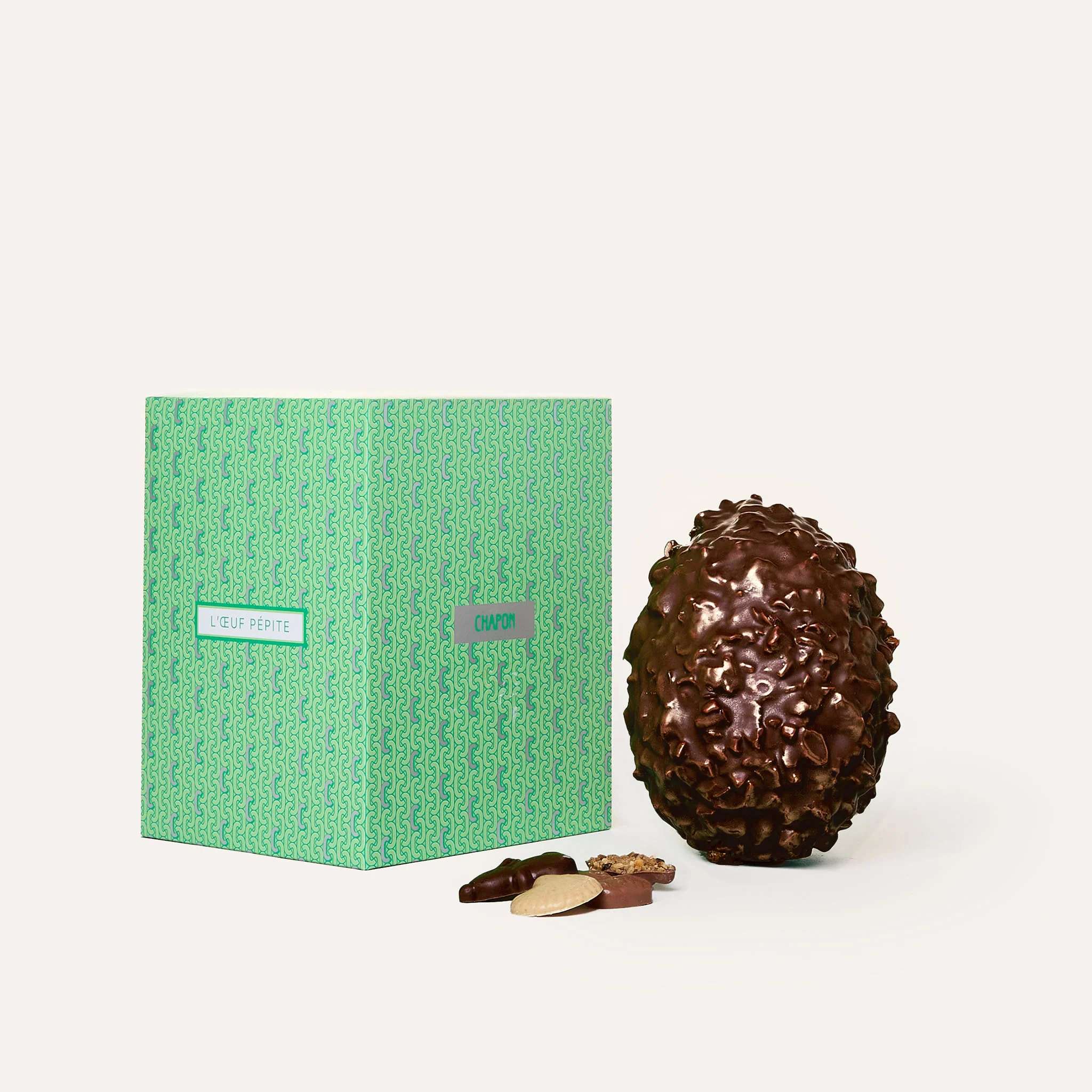 Oeuf pépite noisette n°2 - Chocolat noir
