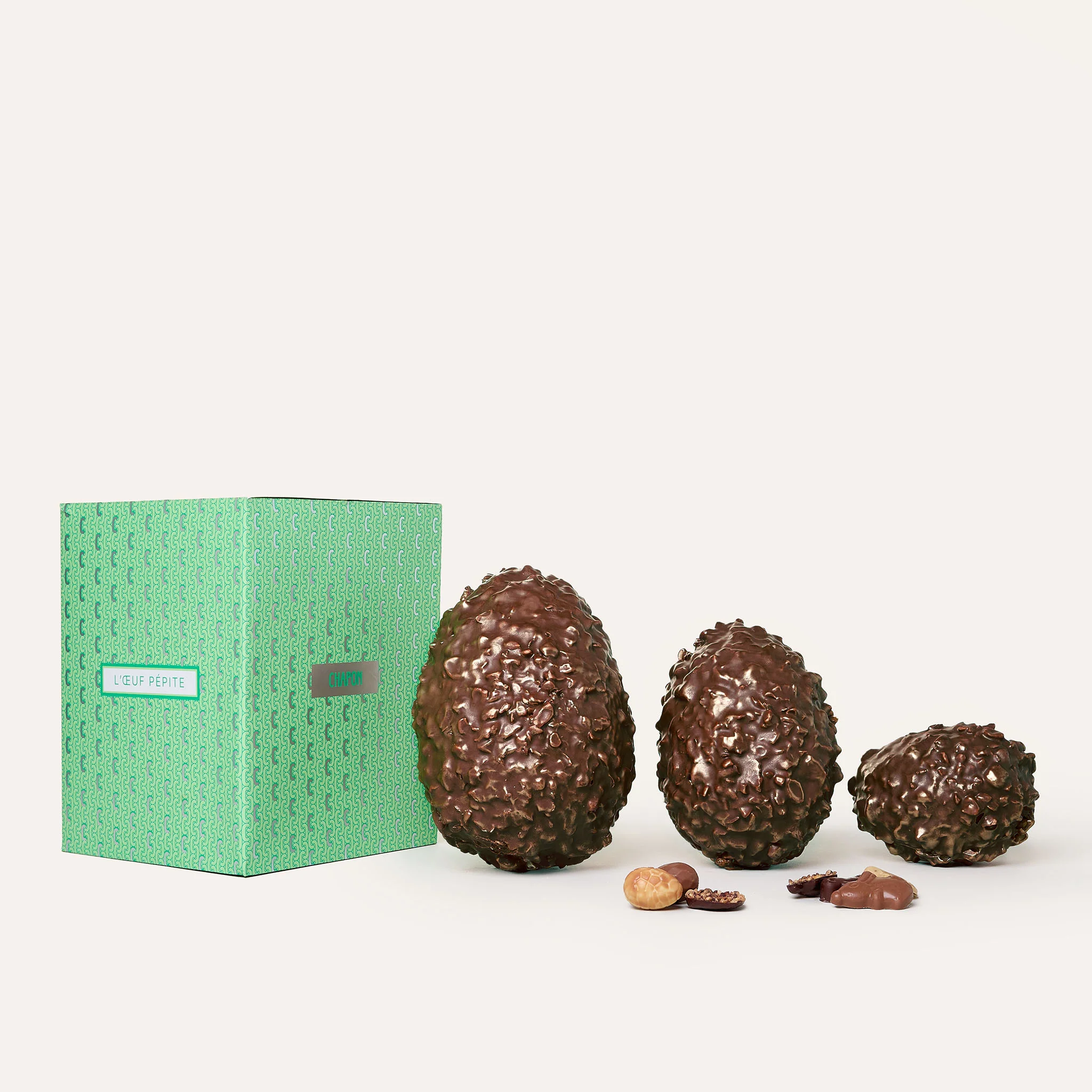 Oeuf pépite noisette n°2 - Chocolat noir - Image 2